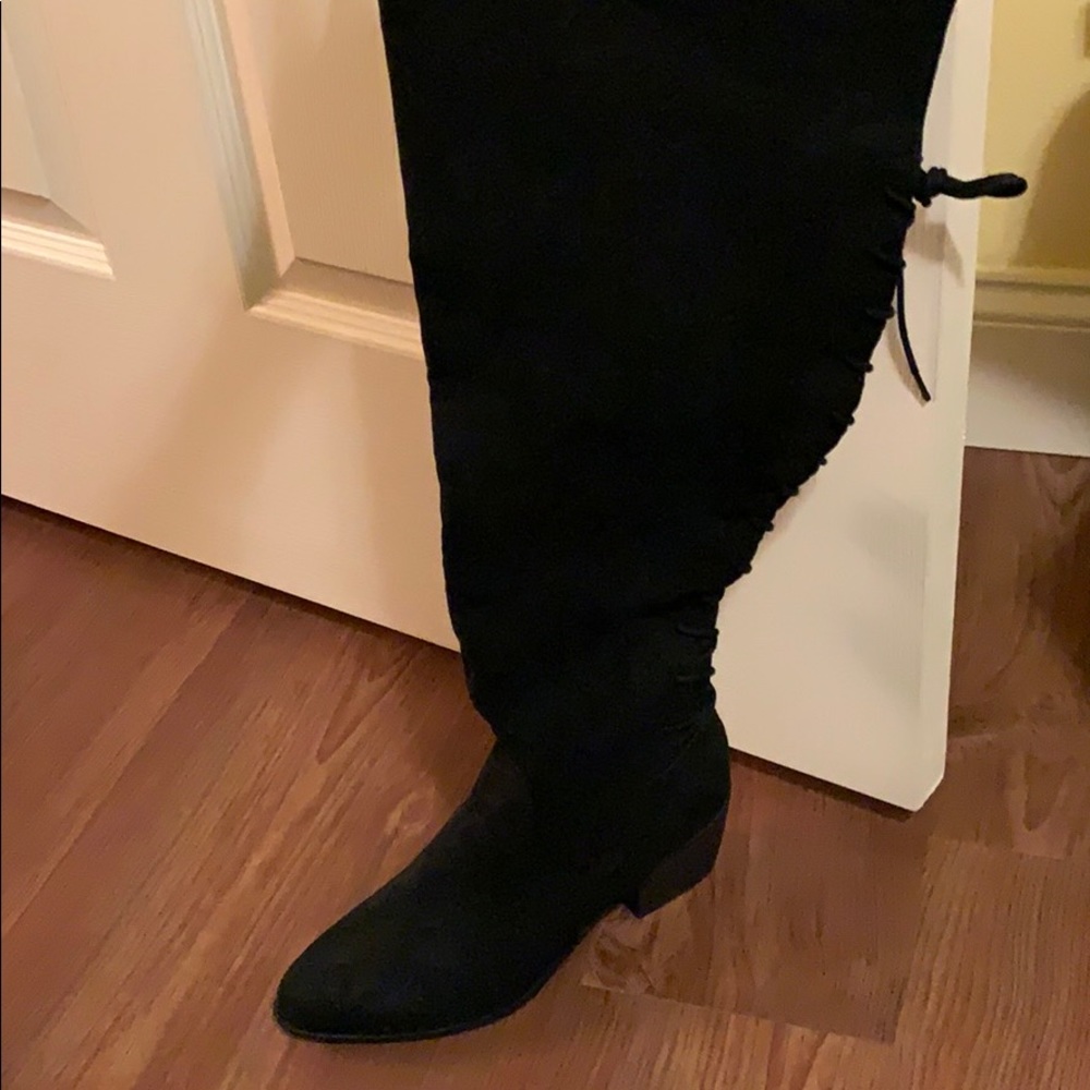 Knee High Lace Up Boots